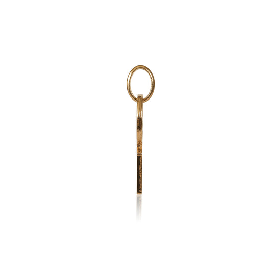 Vintage 18k Gold "Apre Il Tuo Cuore" Italian Key Charm
