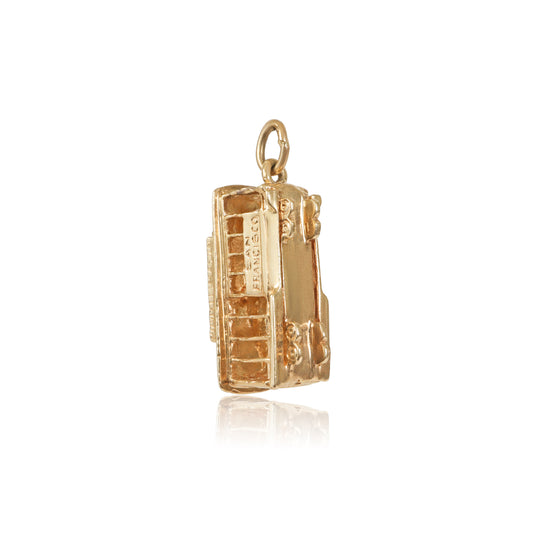Vintage 14k Gold San Francisco Trolley Charm