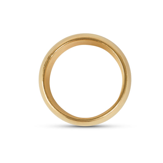 Vintage 18k Gold Heavy Band Ring