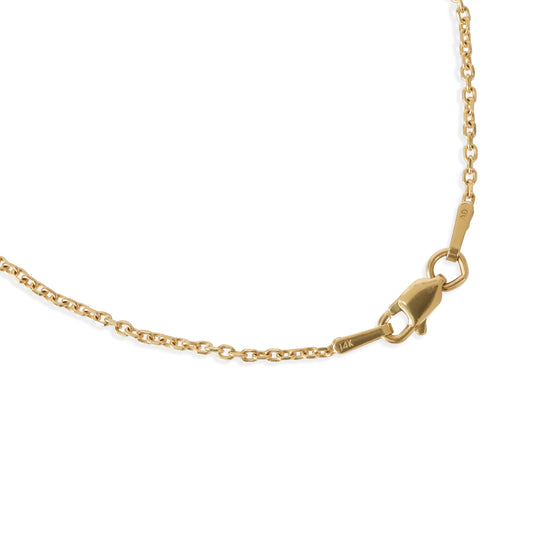 Vintage 14k Gold Diamond Horseshoe Necklace