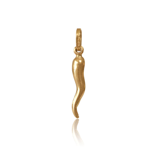 Vintage Italian 14k Gold Cornicello Charm