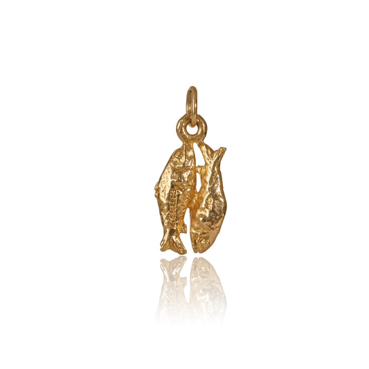 Mid-Century 9k Gold Pisces Charm