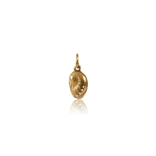 Mid-Century 14k Gold  Abalone Shell Charm