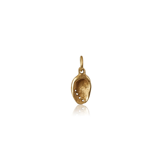 Mid-Century 14k Gold  Abalone Shell Charm