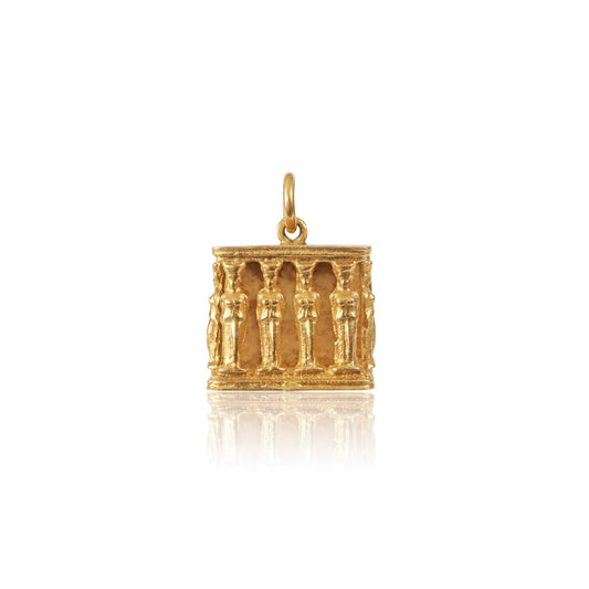 Mid-Century 14k Gold Caryatid Charm
