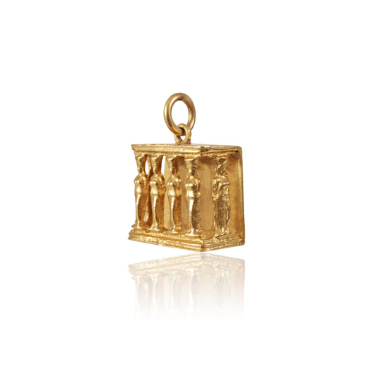 Mid-Century 14k Gold Caryatid Charm