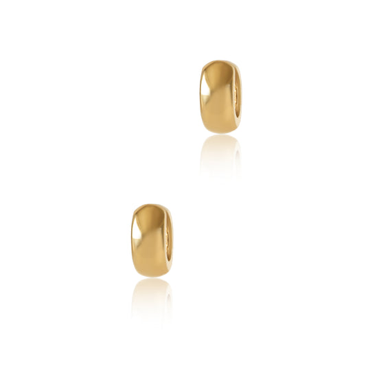 Vintage 14k Gold Huggie Hoop Earrings