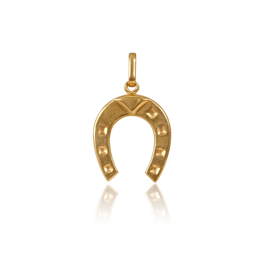 Vintage Italian 18k Horseshoe Pendant