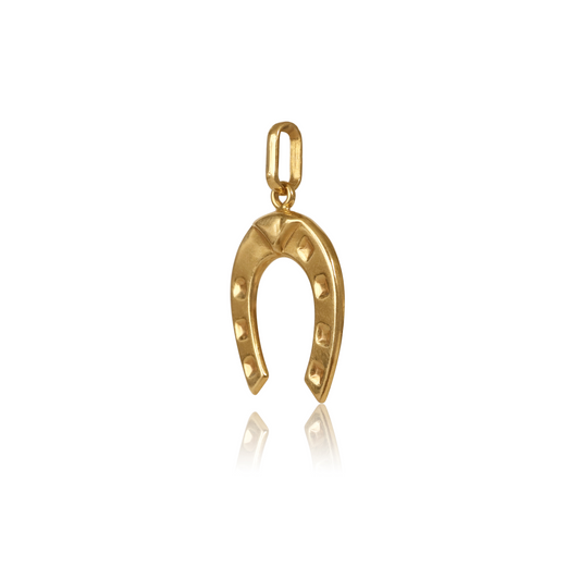 Vintage Italian 18k Horseshoe Pendant