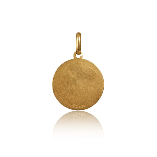 Mid-Century Italian 18k Gold Gemini Zodiac Charm