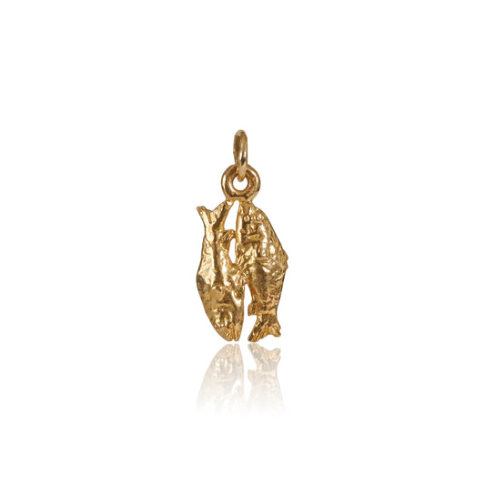 Mid-Century 9k Gold Pisces Charm