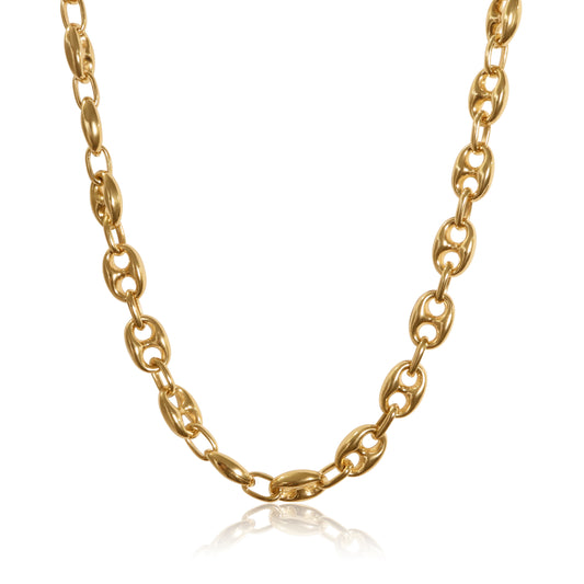 Vintage Italian 14k Gold Mariner's Link Chain